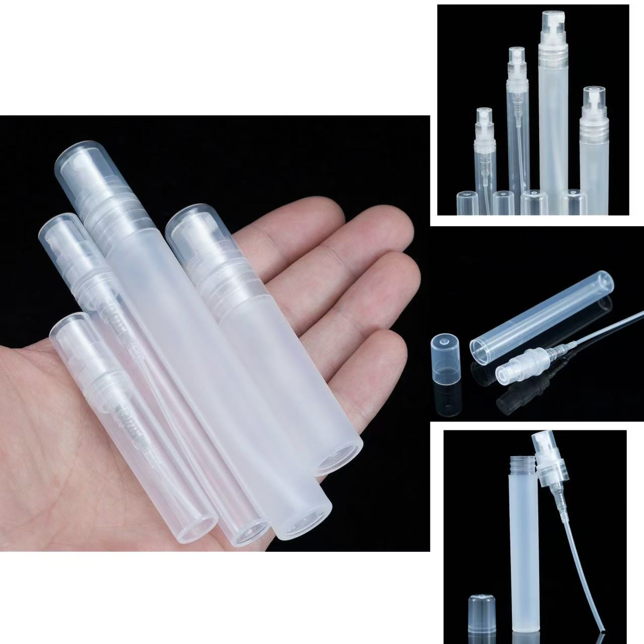 25 Premium 3ml Plastic Spray Bottles Portable Perfume Pens
