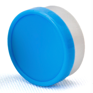 63 ZB Type F 20mm Aluminum-Plastic Combination Cap: Blue Smooth Glossy Edge Design for Antibiotic Vial Sealing