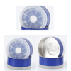 71 OB Type B 20mm Flip Off Vial Cap: Cylindrical Aluminum-Plastic Assembly with White Imprint on Blue Aluminum Surface for Secure Antibiotic Bottle Sealing 