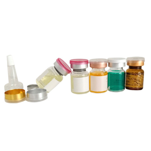 16 Small 5ml Clear Glass Vials with Aluminum Crimp Seals