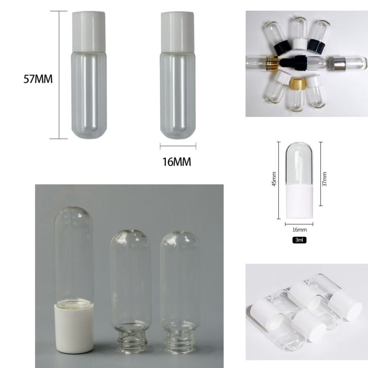 29 **Premium Round-Bottom Glass Bottles (2ml/3ml/5ml) for Cosmetics & Essential Oils** *Bulk Wholesale | Custom Branding | Factory Direct Pricing
