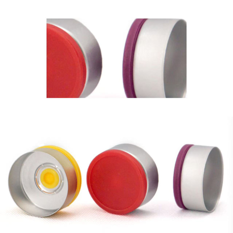 71 OB Type A Aluminum Plastic Flip Off Cap|thinner Plastic Cap, Longer Aluminum, Single-Use Security for B2B Pharma