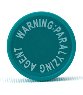 64 ZB Type E 20mm Antibiotic Bottle Aluminum-Plastic Combination Cap: Lake Blue Custom Printed Flip Off Cap with 3D Embossed Logo – Elevate Your B2B Pharma Brand Identity