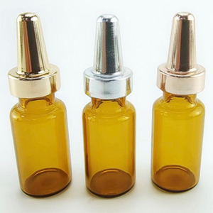 19 Premium 3ml 10ml Amber Glass Vials with Customizable Aluminum Caps