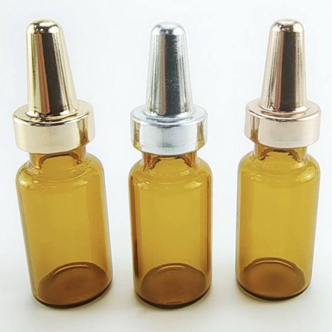 19 Premium 3ml 10ml Amber Glass Vials with Customizable Aluminum Caps