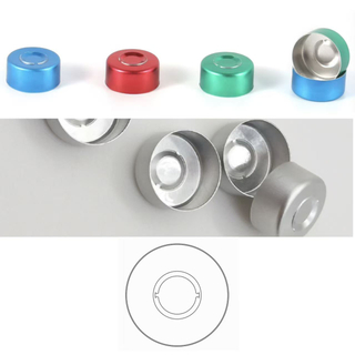 55 13mm Aluminum Crimp Cap Medical Cosmetics Food